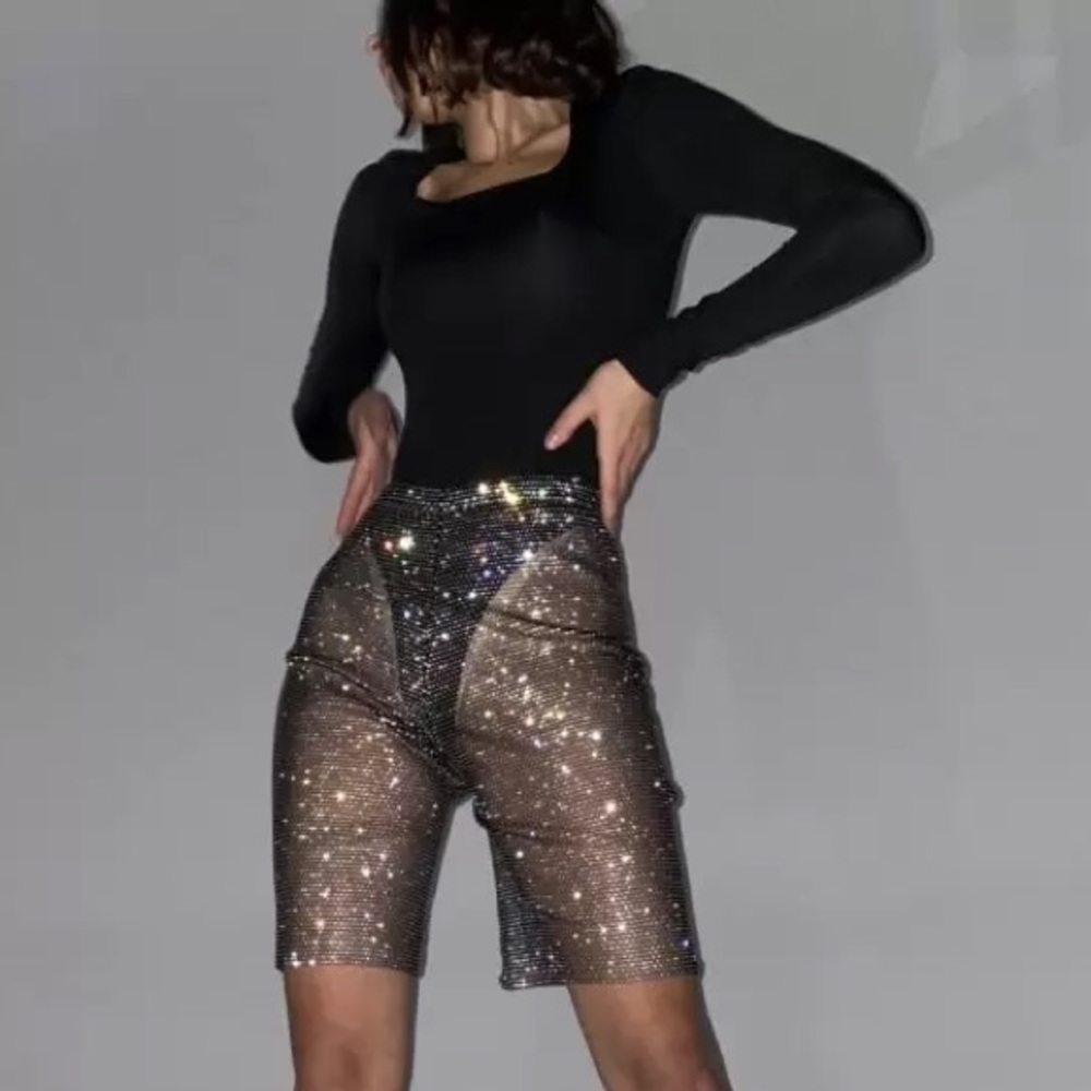 Santa Brands Crystal Shorts in Black